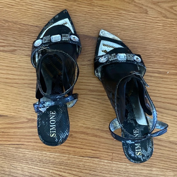 Simone Blingy Avant-Garde Sandals - Picture 2 of 7